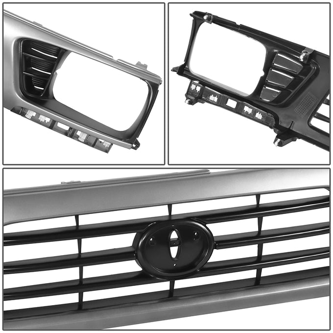 Factory Style Front Bumper Grille <br>95-97 Toyota Tacoma 4WD