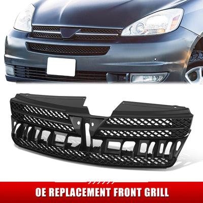 Factory Style Front Bumper Grille <br>04-05 Toyota Sienna