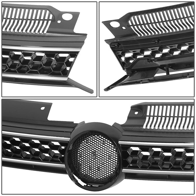 Factory Style Front Bumper Grille <br>10-14 Volkswagen GTI
