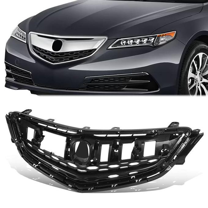 Replacement Front Upper Grille <br> 15-17 Acura TLX