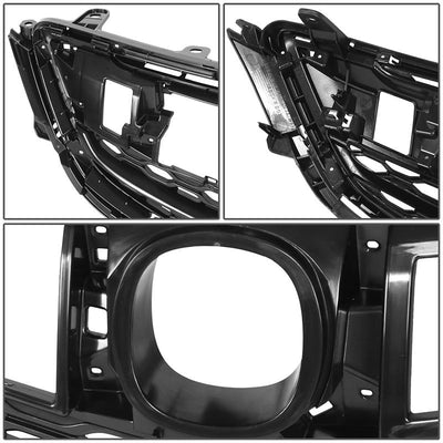 Replacement Front Upper Grille <br> 15-17 Acura TLX