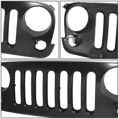 Factory Style Front Grille <br> 07-18 Jeep Wrangler (JK)
