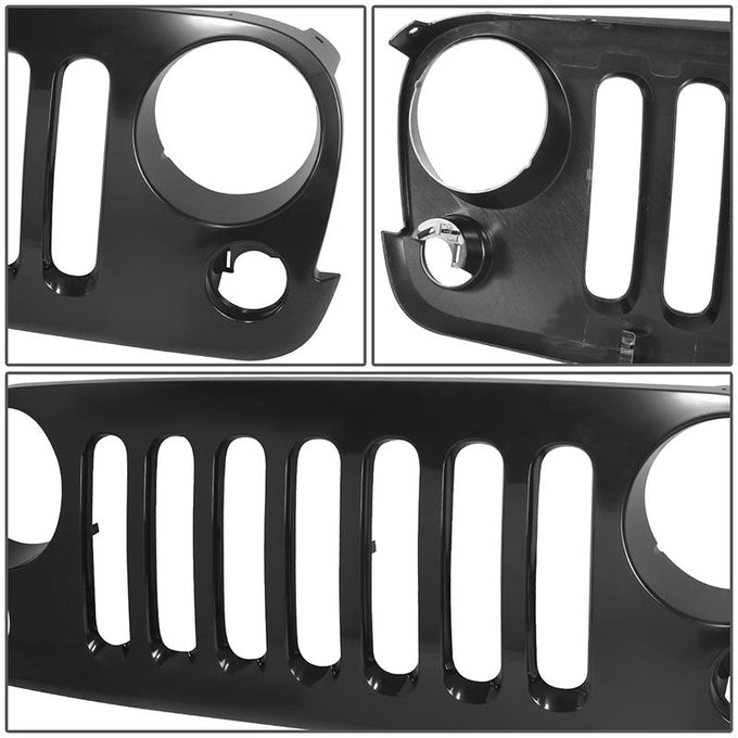 Factory Style Front Grille <br> 07-18 Jeep Wrangler (JK)