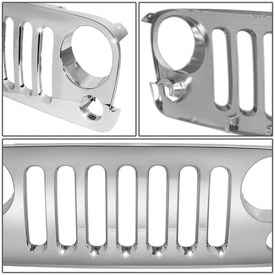 Factory Style Front Grille <br> 07-16 Jeep Wrangler