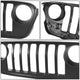 Factory Style Front Grille <br> 18-24 Jeep Wrangler, 20-23 Gladiator