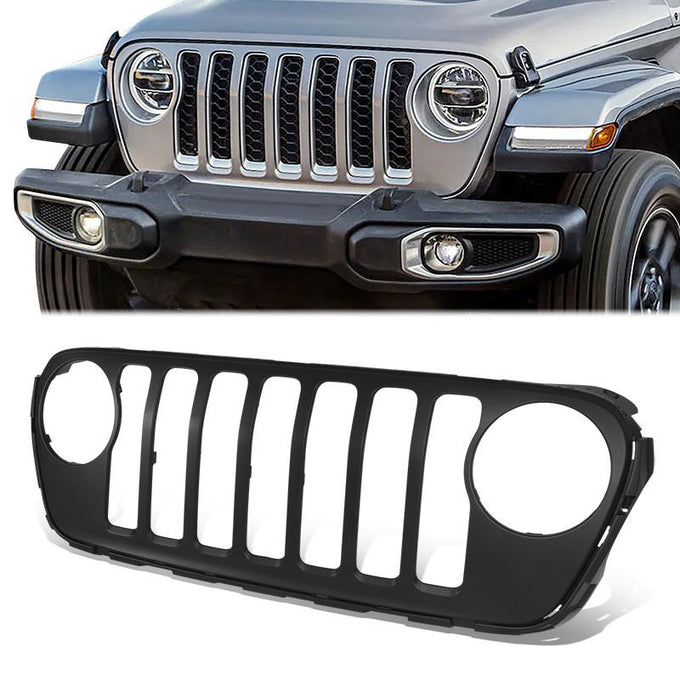 Factory Style Front Grille Grill <br>20-23 Jeep Gladiator, 21-24 Wrangler