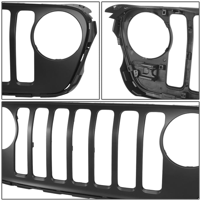 Factory Style Front Grille Grill <br>20-23 Jeep Gladiator, 21-24 Wrangler