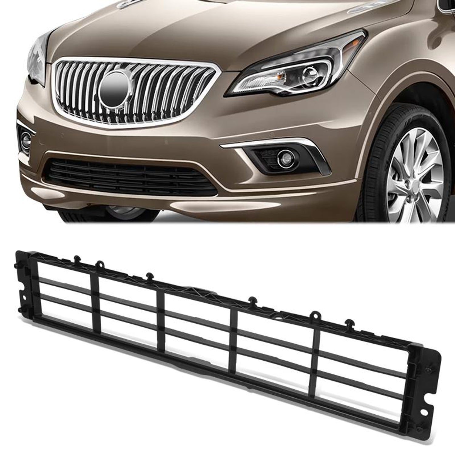 Replacement Front Radiator Air Seal <br> 16-20 Buick Envision