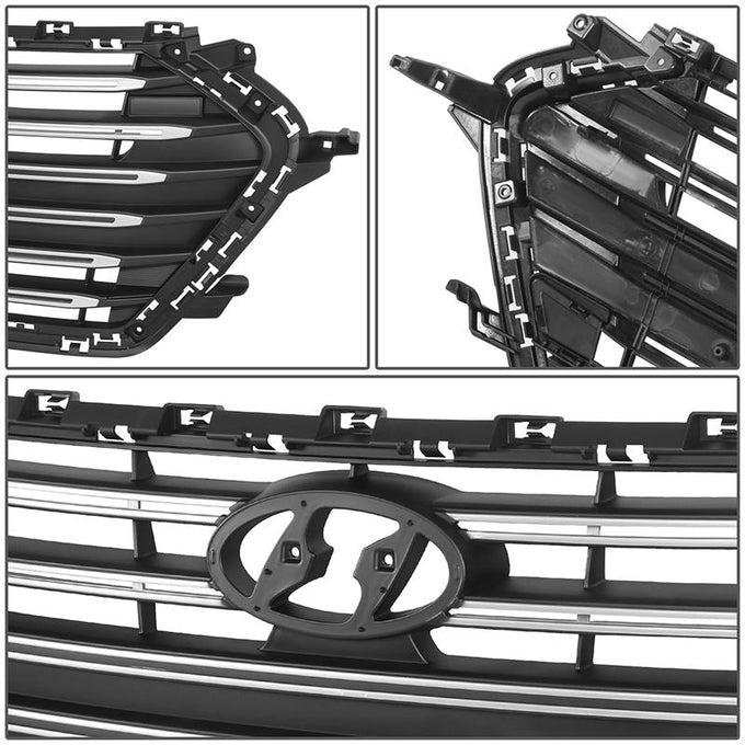 Factory Style Front Grille <br> 17-18 Hyundai Elantra