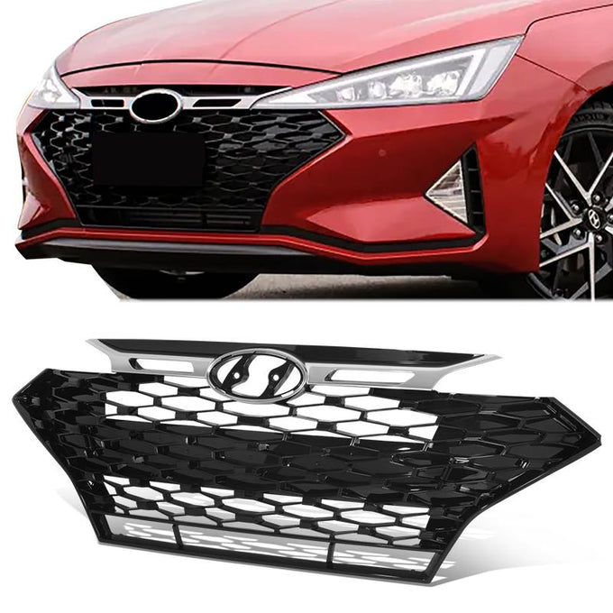 Factory Style Front Grille <br> 19-20 Hyundai Elantra Sport