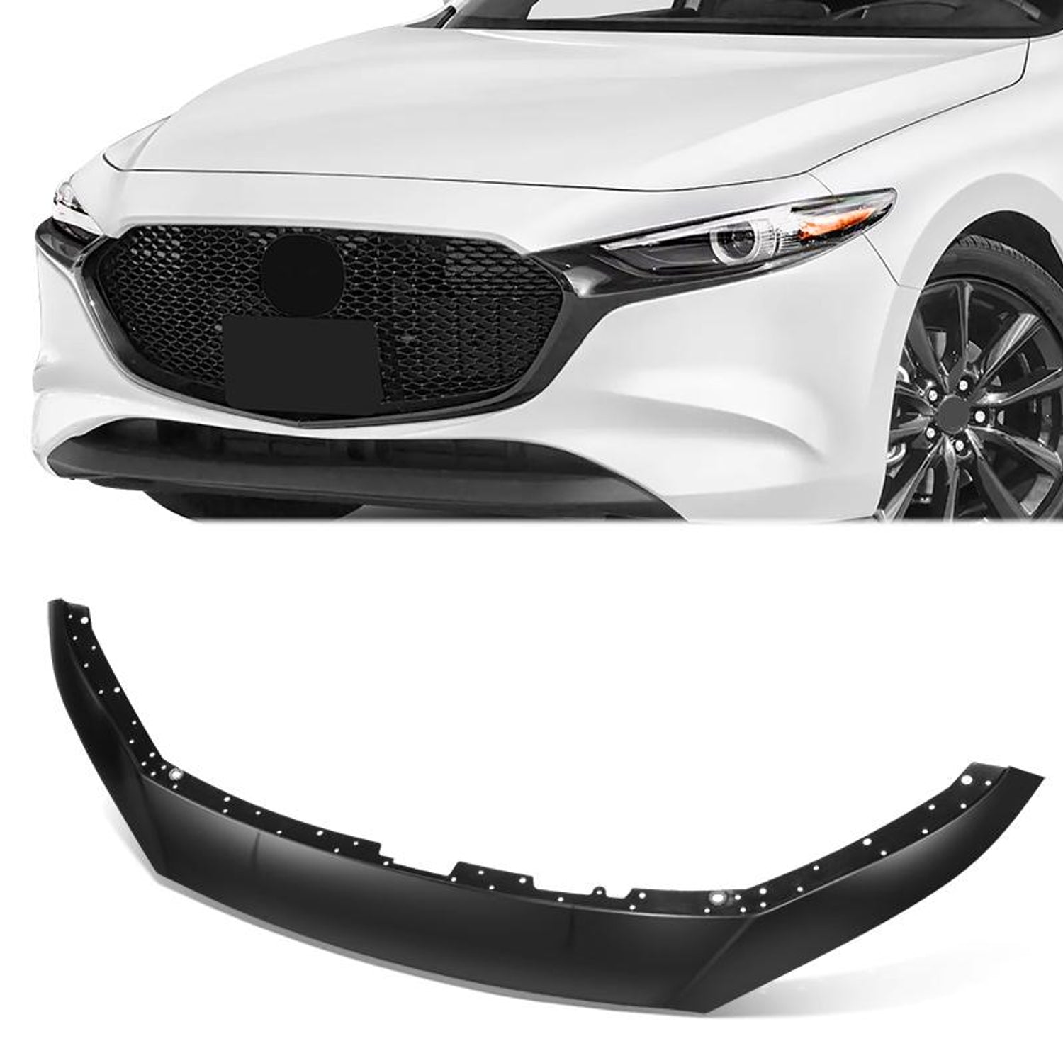 Factory Style Front Grille Cover <br> 19-25 Mazda 3