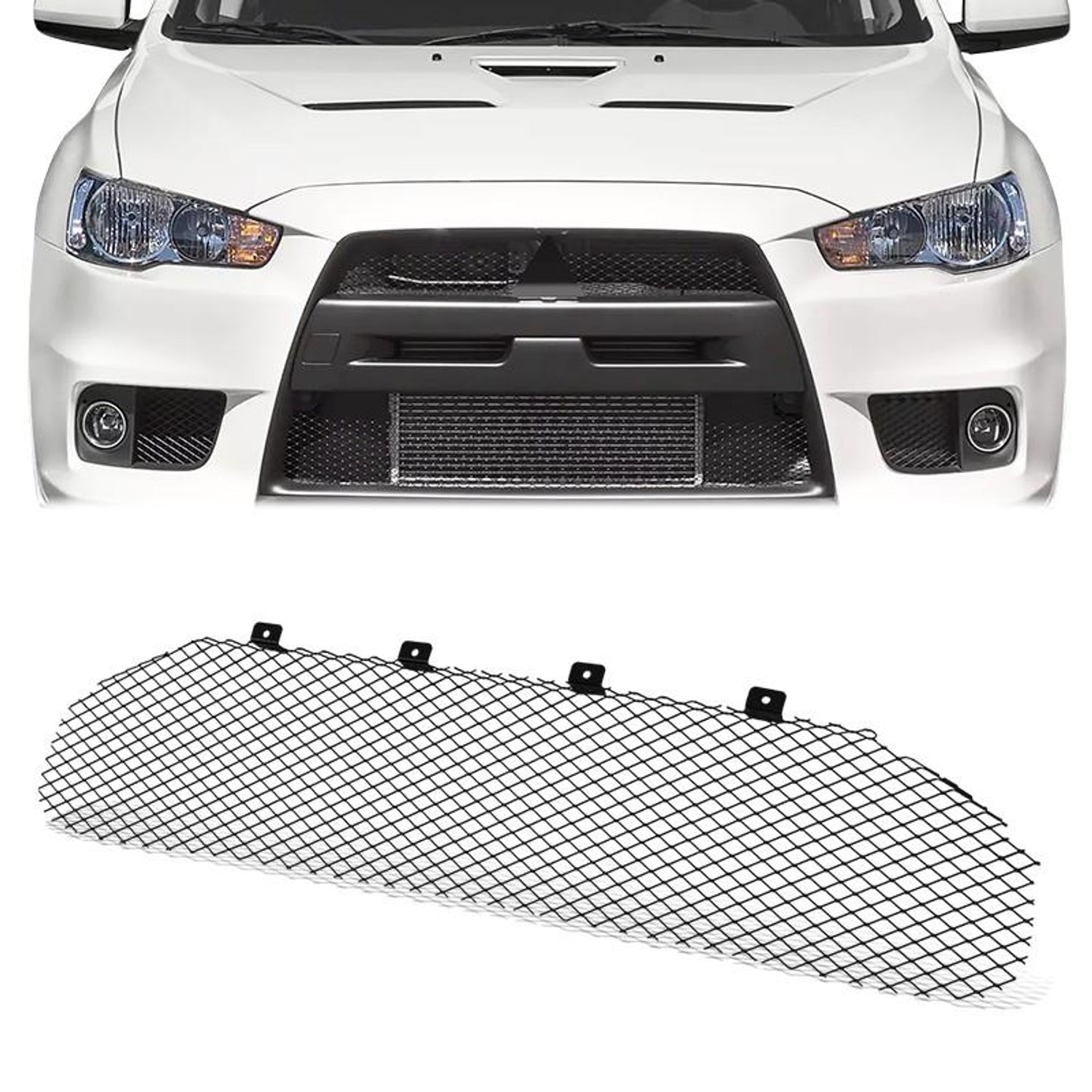 Factory Style Lower Front Grille <br>08-15 Mitsubishi Lancer Evo