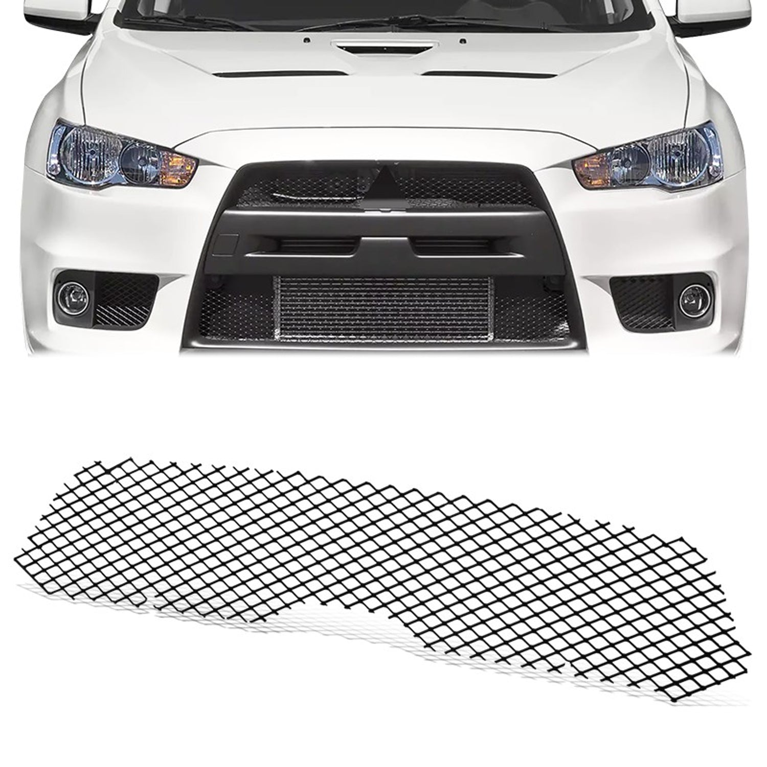 Factory Style Front Grille Assembly <br> 08-15 Mitsubishi Lancer