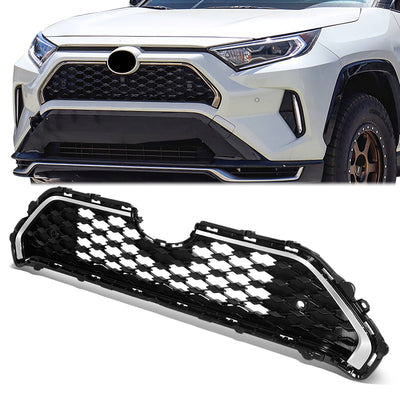 Factory Style Front Upper Grille <br> 21-24 Toyota Rav4 Prime