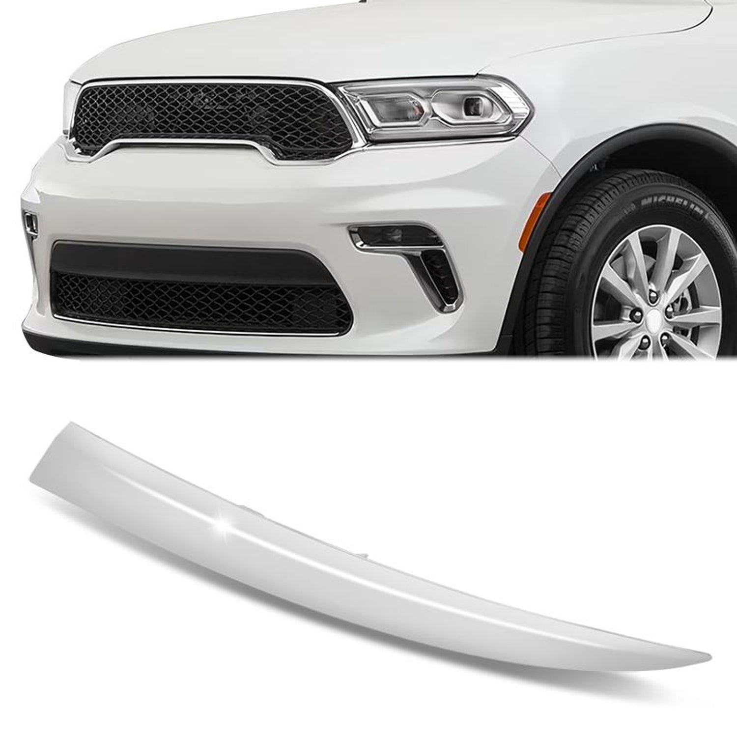 Front Left Side Headlight Trim Moulding <br> 21-25 Dodge Durango