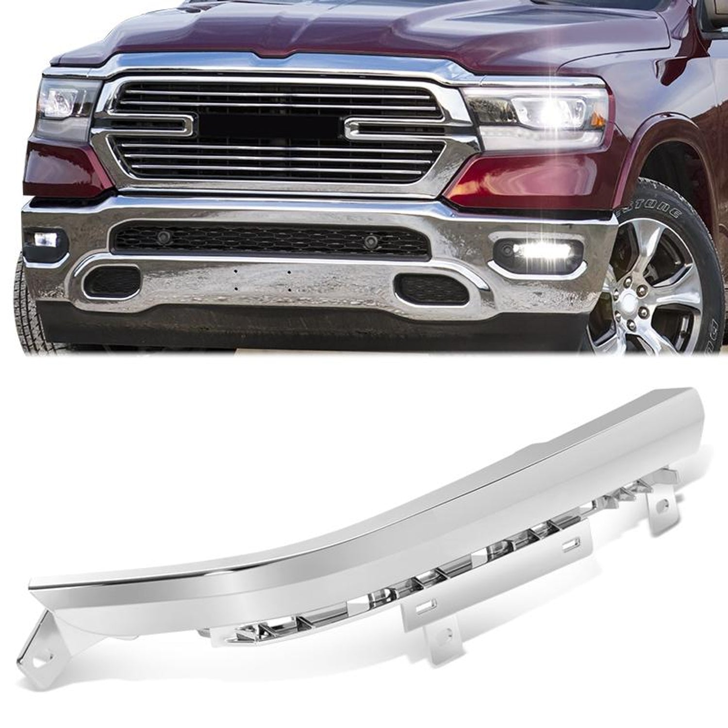 Front Right Side Grill Trim Moulding <br> 19-24 Ram 1500