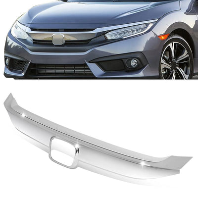 Factory Style Front Grill Trim Moulding <br> 16-18 Honda Civic Coupe/ Sedan