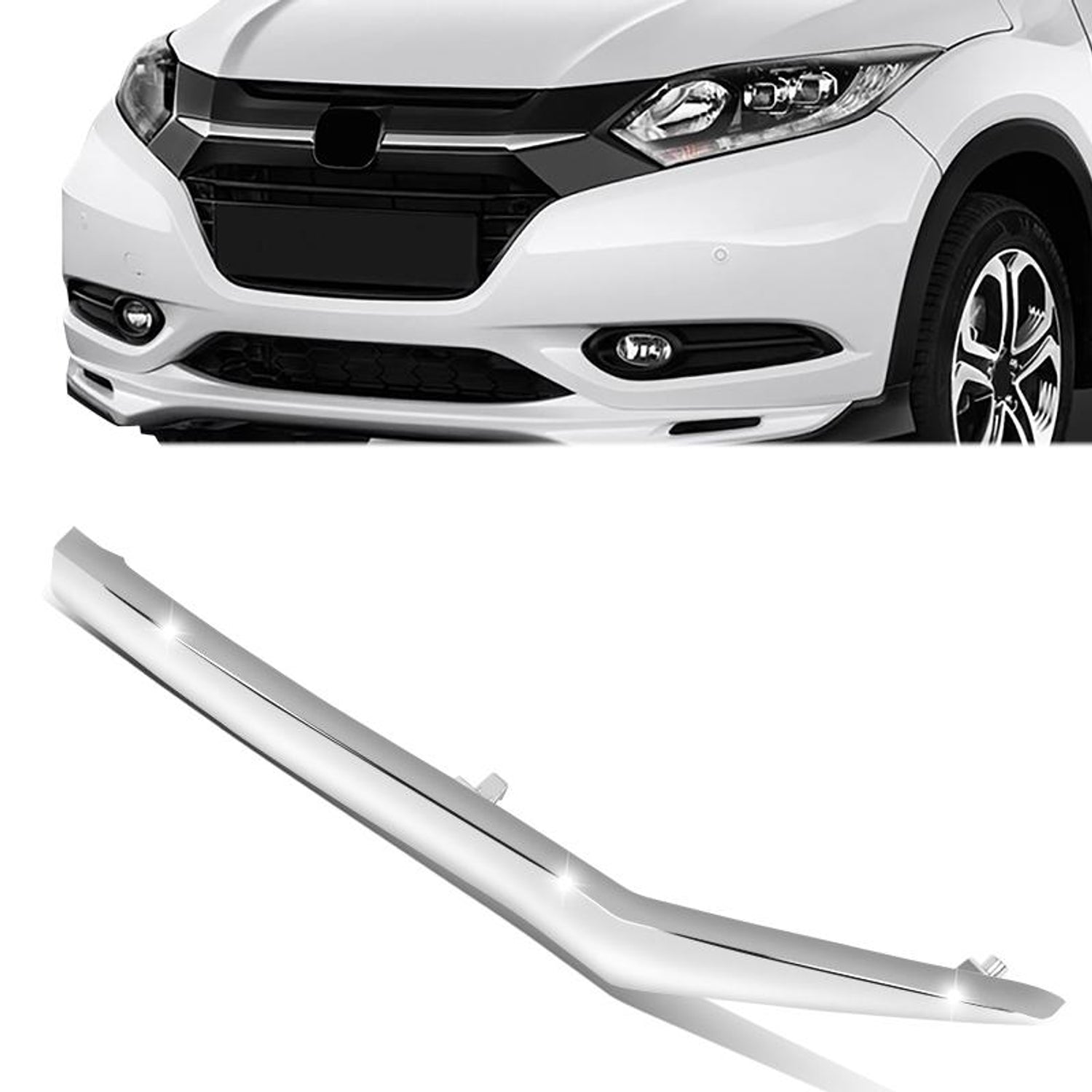 Front Left Side Grill Trim Moulding <br> 16-18 Honda HR-V