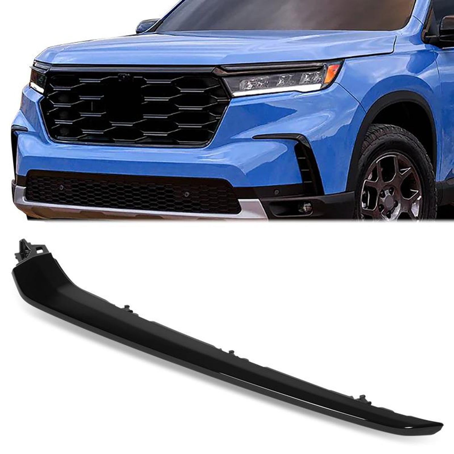 Front Left Side Grill Trim Moulding <br> 2023 Honda Pilot