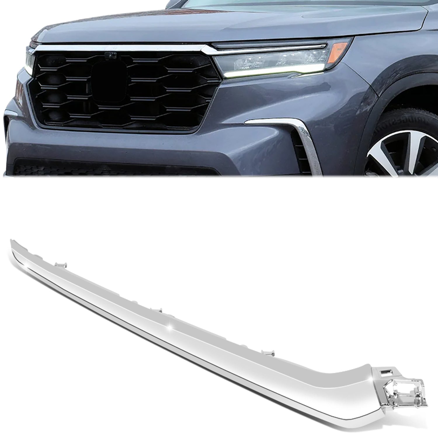 Front Right Side Grill Trim Moulding <br> 2023 Honda Pilot