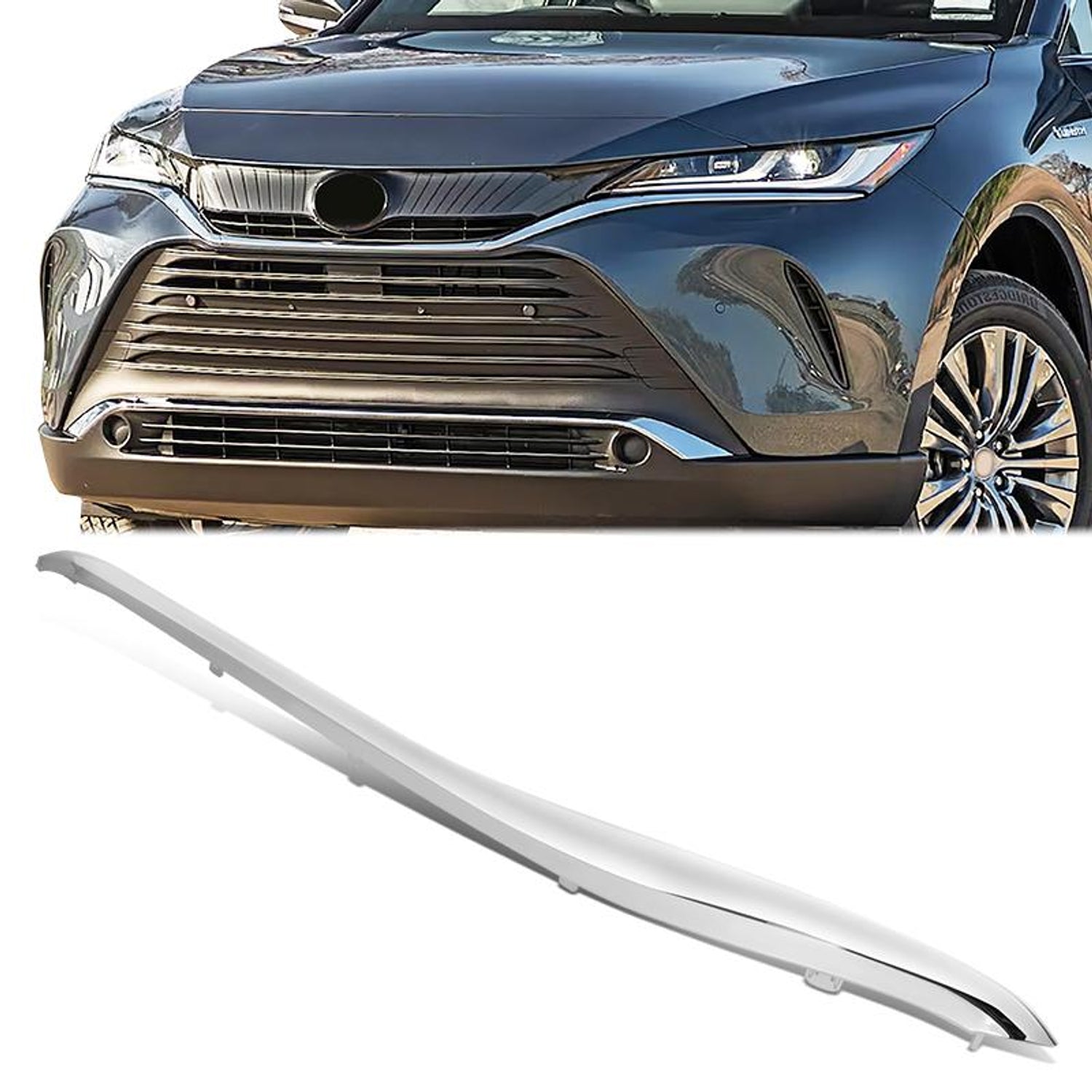Front Left Side Grill Trim Moulding <br> 21-24 Toyota Venza
