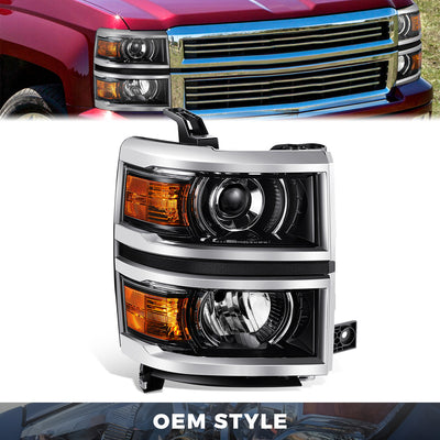 Factory Style Projector Headlight (Right) <br> 14-15 Chevrolet Silverado 1500