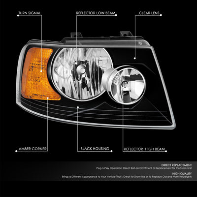 Factory Style Headlamp Assembly (Right) <br> 03-06 Ford Expedition