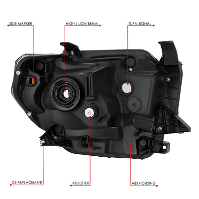 Factory Style Headlight (Left) <br> 14-17 Toyota Tundra