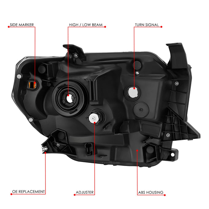 Factory Style Headlight (Left) <br> 14-17 Toyota Tundra