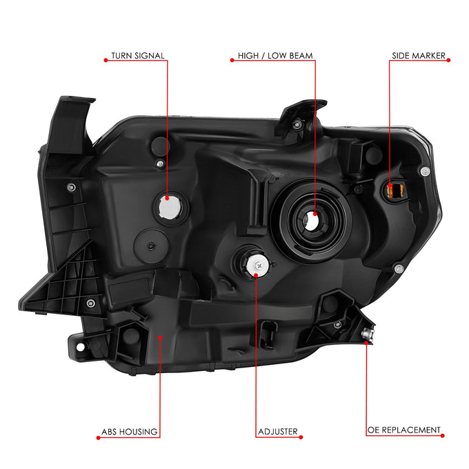 Factory Style Headlight (Right) <br> 14-17 Toyota Tundra
