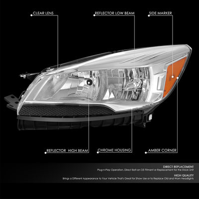 Factory Style Headlight (Left) <br> 13-16 Ford Escape