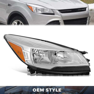 Factory Style Headlight (Right) <br> 13-16 Ford Escape