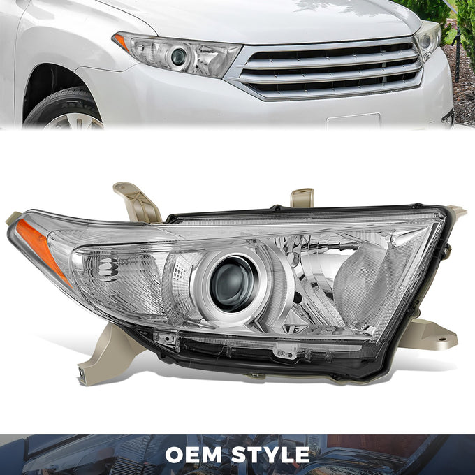Factory Style Projector Headlight (Right) <br> 11-13 Toyota Highlander