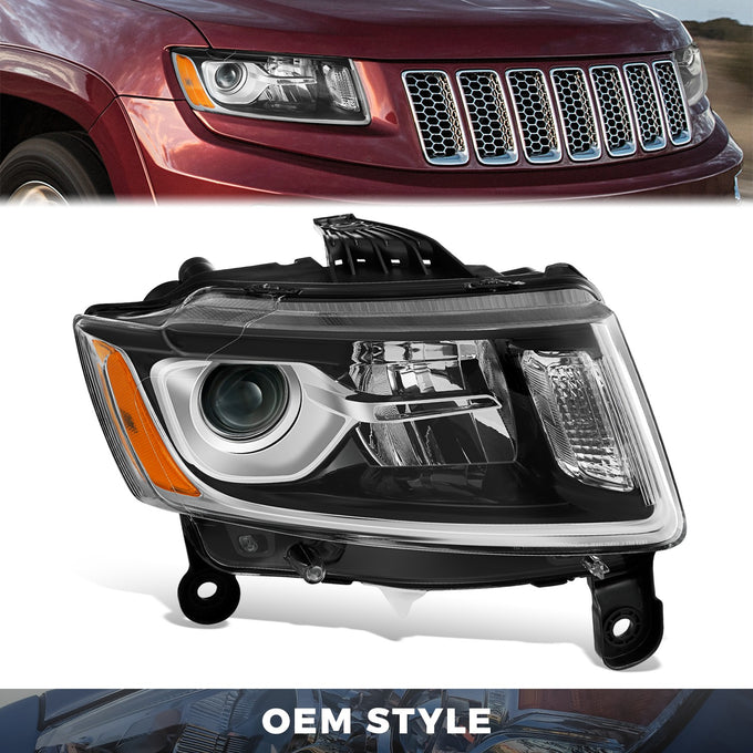Factory Style Projector Headlight (Right) <br> 14-16 Jeep Grand Cherokee