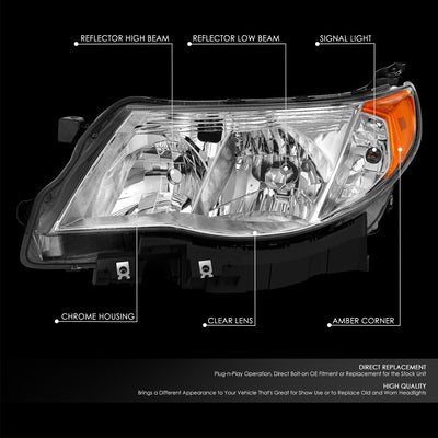Factory Style Headlight (Left) <br> 09-13 Subaru Forester