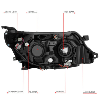 Factory Style Headlight (Left) <br> 09-13 Subaru Forester