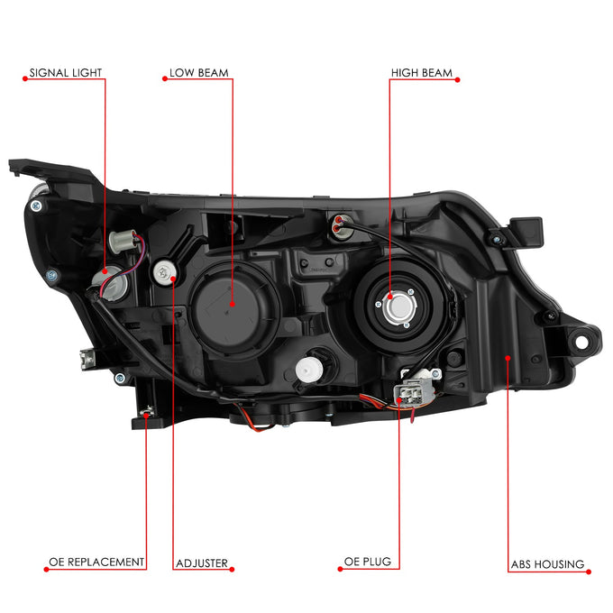 Factory Style Headlight (Left) <br> 09-13 Subaru Forester