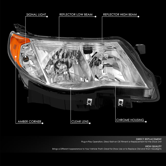 Factory Style Headlight (Right) <br> 09-13 Subaru Forester