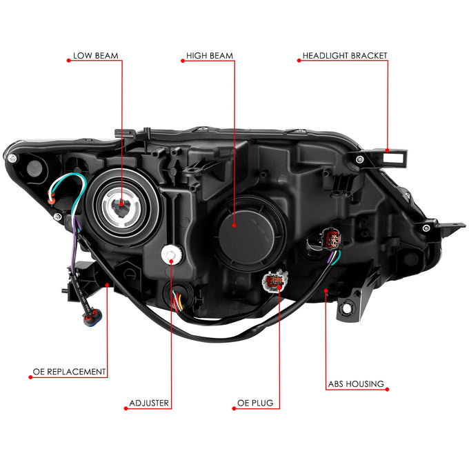 Factory Style Headlight (Left) <br> 14-16 Nissan Rogue