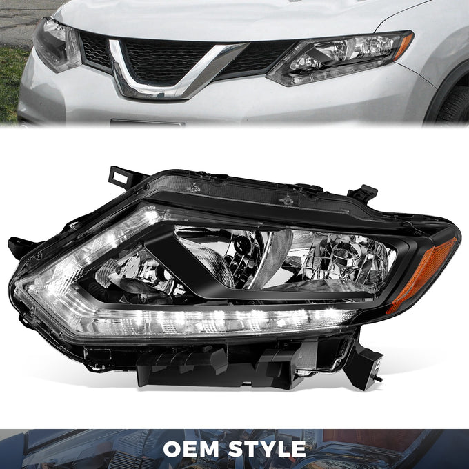 Factory Style Headlight (Left) <br> 14-16 Nissan Rogue