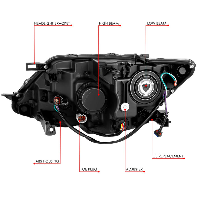 Factory Style Headlight (Right) <br> 14-16 Nissan Rogue