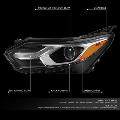 Factory Style Projector Headlight Assembly (Left) <br> 18-21 Chevrolet Equinox