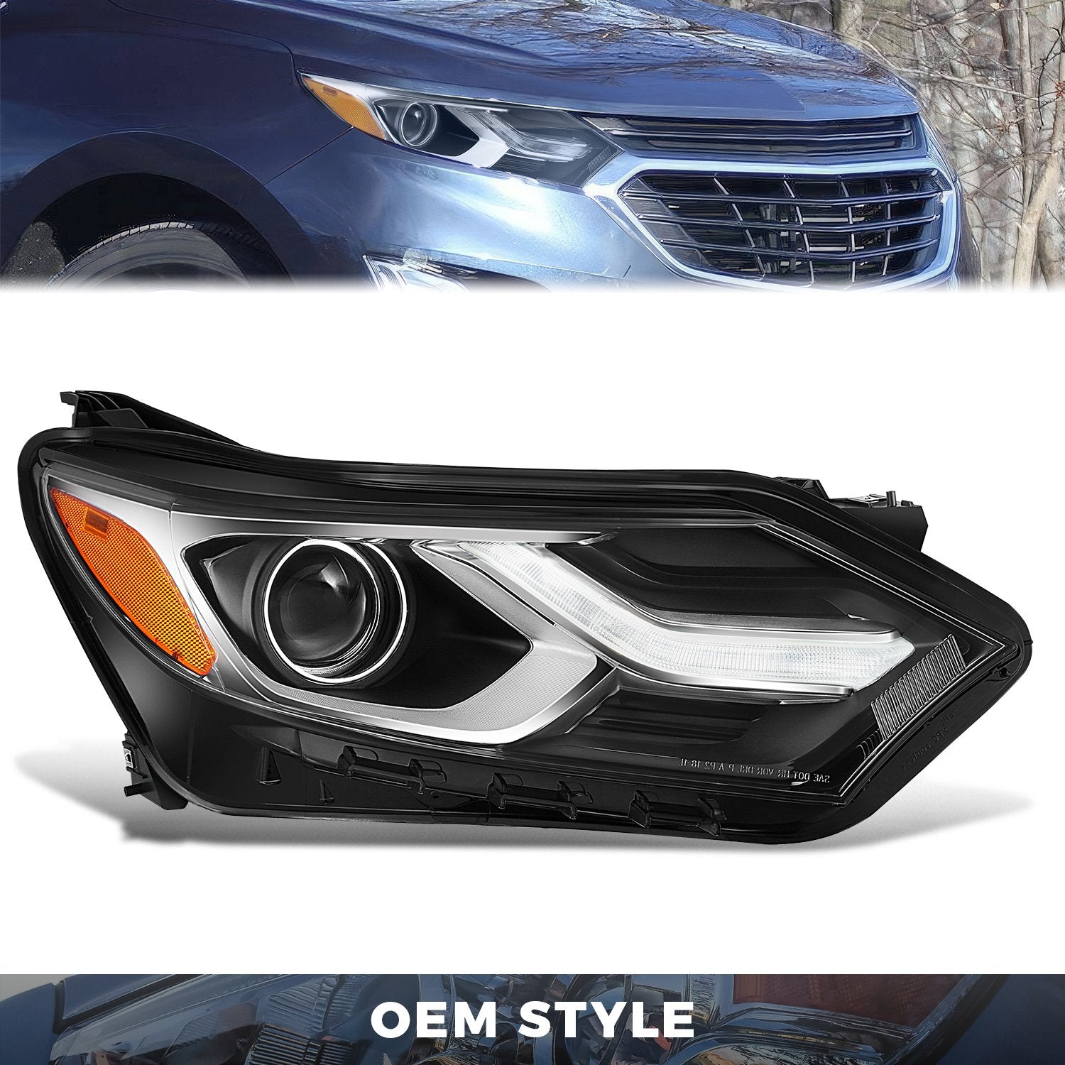 Factory Style Projector Headlight Assembly (Right) <br>18-21 Chevrolet Equinox
