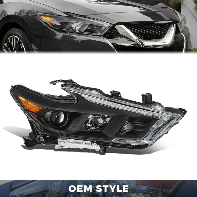 Factory Style Projector Headlight Assembly (Right) <br> 16-18 Nissan Maxima S, SL, SV