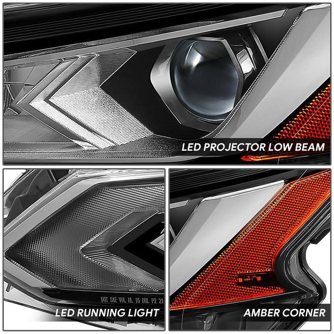 LED DRL Projector Headlight (Left) <BR> 19-21 Nissan Altima