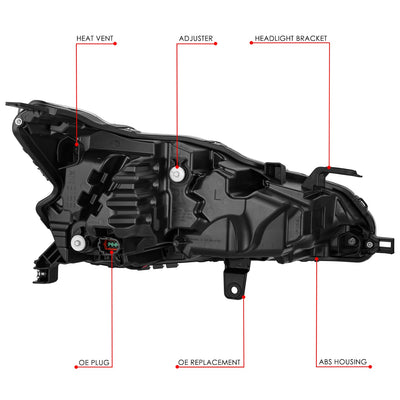 LED DRL Projector Headlight (Left) <BR> 19-21 Nissan Altima