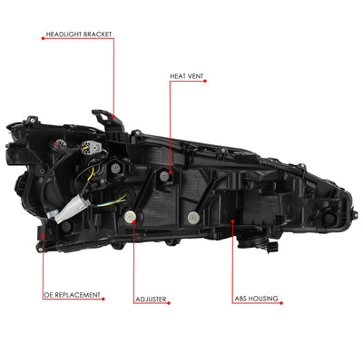 LED DRL Projector Headlight (Left) <BR> 19-21 Lexus ES300h, ES350