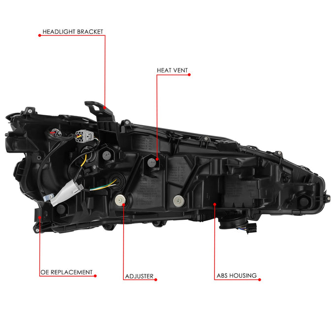 LED DRL Projector Headlight (Left) <BR> 19-21 Lexus ES300h, ES350