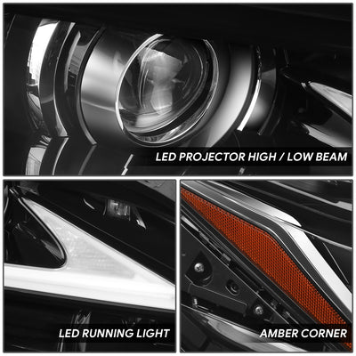 LED DRL Projector Headlight (Right) <BR> 19-21 Lexus ES300h, ES350