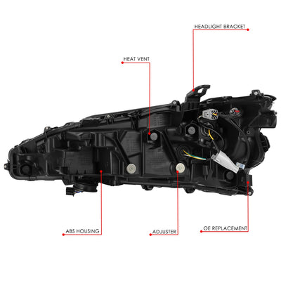 LED DRL Projector Headlight (Right) <BR> 19-21 Lexus ES300h, ES350